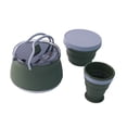 thumbnail image 4 of Hervidor de agua plegable para acampar, cafetera, tetera, hervidor compacto para hervir agua. Verde, 4 of 9