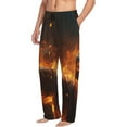 thumbnail image 6 of Rocae Cool Fire Man Mens Pajama Pants Pj Pants Mens Lounge Pants-Large, 6 of 6