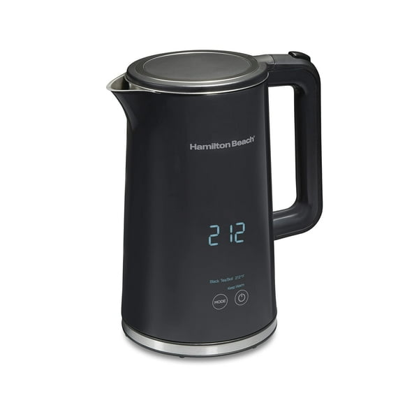 Hamilton Beach Digital Temperature Control Electric Kettle, 1.7L, 1500 Watts, Black