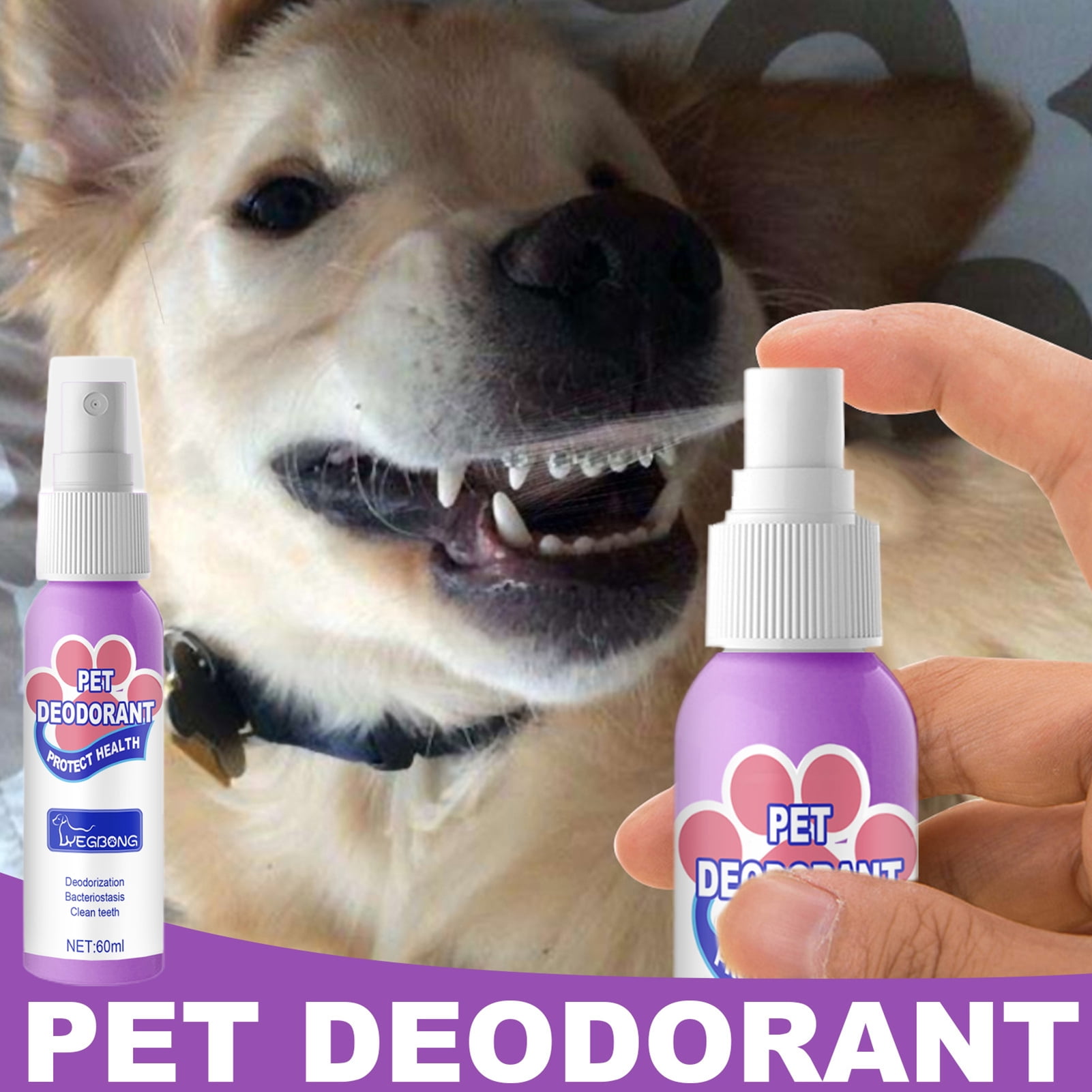 Cheers US 60ml Dog Breath Freshener Eliminate Bad Breath and Prevent