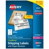 Avery Shipping Labels w/ Paper Receipts, TrueBlock Technology, Permanent Adhesive, 5-1/16" x 7-5/8", 50 Labels (5127)