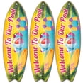 thumbnail image 1 of Decoración marina SurfSpear 3Pzas 16x45cm Madera Tabla de Surf VentDepot, 1 of 2