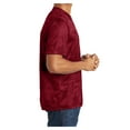 thumbnail image 3 of Mens Moisture Wicking CamoHex Polyester T-Shirt Deep Red XS, 3 of 8