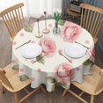 thumbnail image 3 of Pioneer Flower Round Tablecloth 60" X 60",Wrinkle Wipeable Table Cloth for Kitchen Dining Room Picnic Patio Party, 3 of 6