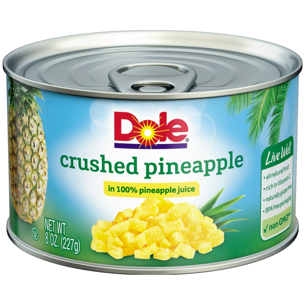 Dole Crushed Pineapple in 100 Pineapple Juice 8 oz. Can
