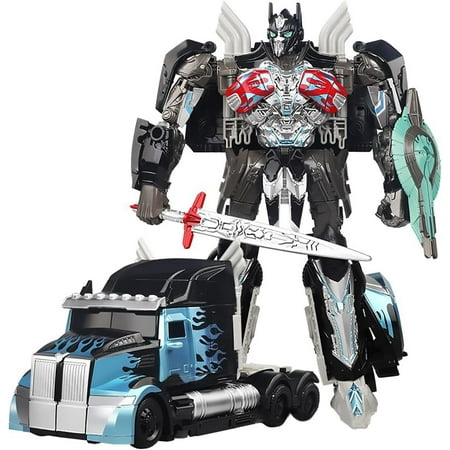 The Last Knight DLX Optimus Prime - 8.3-Inch Alloy Leader Class Action Figure - Deluxe Movie Edition Collectible Model Ornament Statue