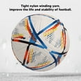 thumbnail image 4 of Balón de Fútbol, ​​Balón de Fútbol de Cuero, Balón de Fútbol ElásTiCo de Pu, Balones de Abrenamiento de fútbol Para Equipo Profesional de fútbol Juvenil y Adulto y, 4 of 7