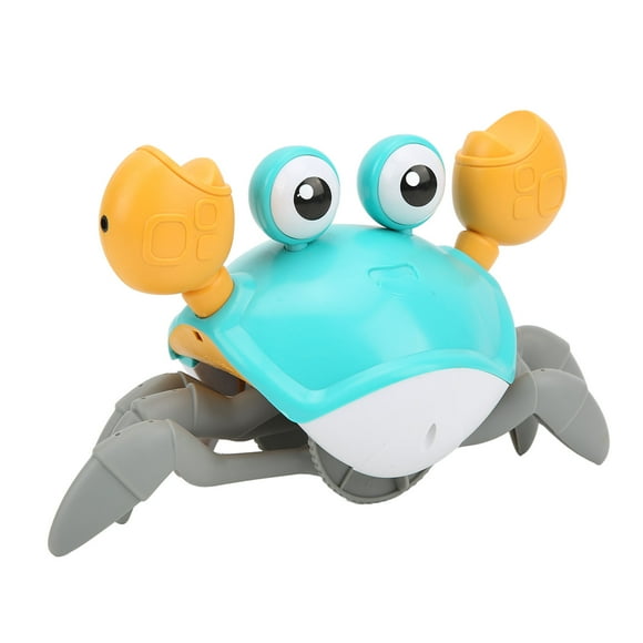 Crawling Crab Toy, 20-30min Uninterrupted Operation Crab Crawling Toy Interactive  For Birthday Gift Blue