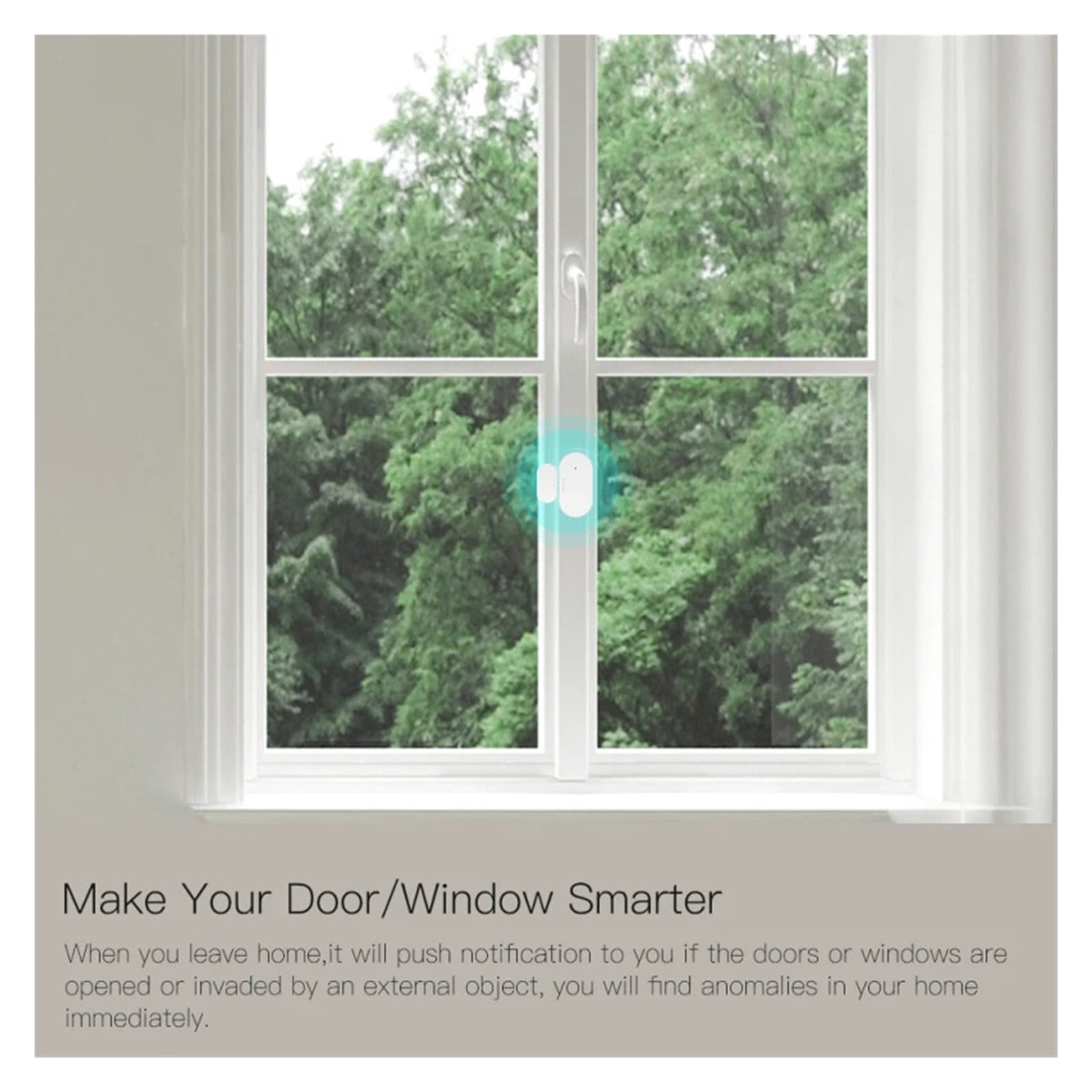 Smart Home Zigbee Door Sensor Window Security Alarm Work Wit Mqtt Smart Things Hub Alice Ewelink App Monitoring ,Easy Install