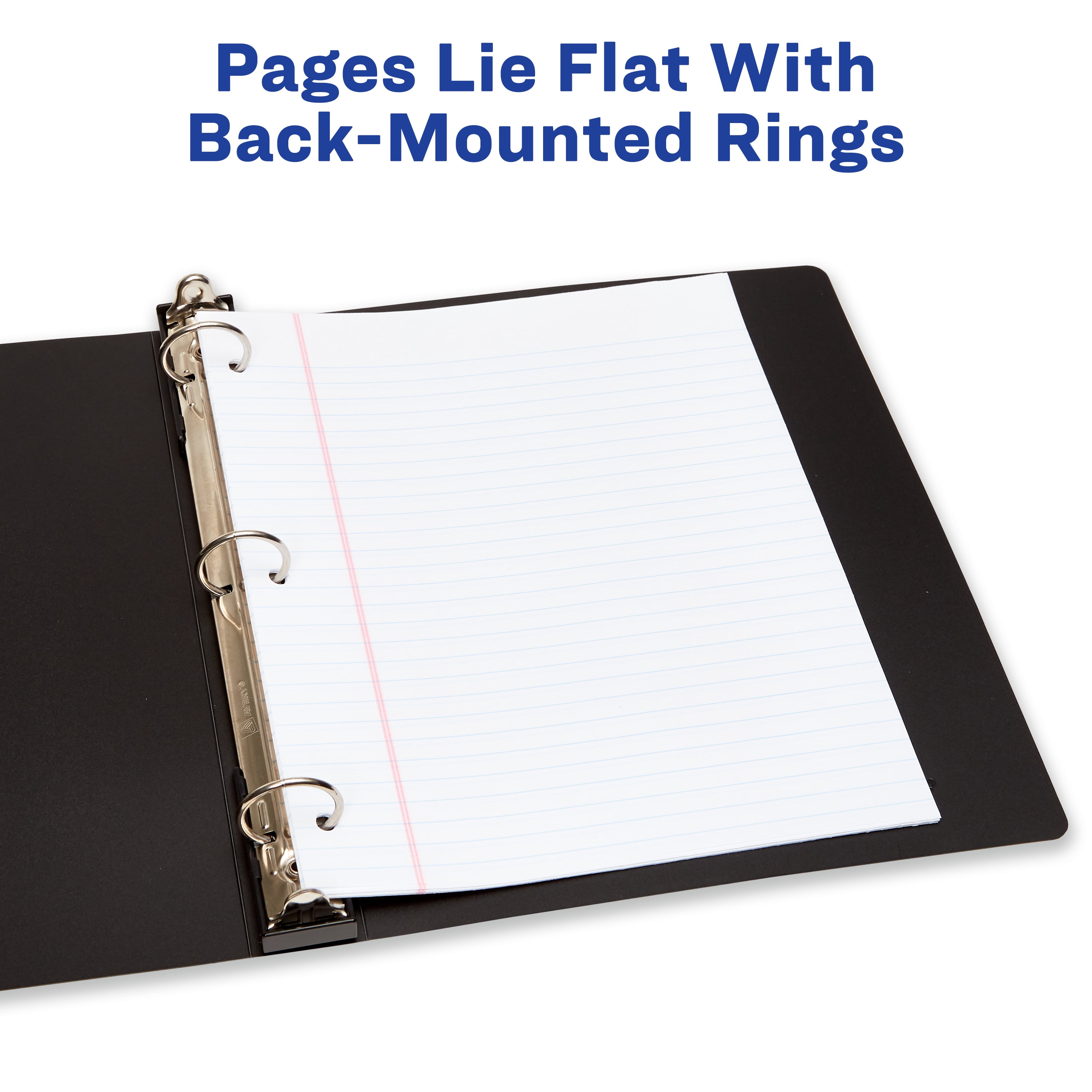 Avery 1" Hanging Storage Flexible 3 Ring Binders, 4 Pack (17708)
