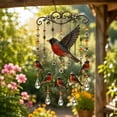 thumbnail image 6 of Graceful Hummingbird Wind Chime Goldfinch Bird Acrylic Wind Chime Suncatcher with Crystal Beads, Metal Hanging Decor for Garden Patio Window Indoor Outdoor Gift, 6 of 6