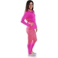 thumbnail image 3 of All For Color Women's Half Zip Top (Push It Pink, Large), 3 of 3