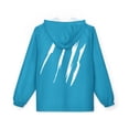 thumbnail image 2 of Effete Feline Claw Marks Scratch Windbreaker Jacket (AOP), 2 of 10