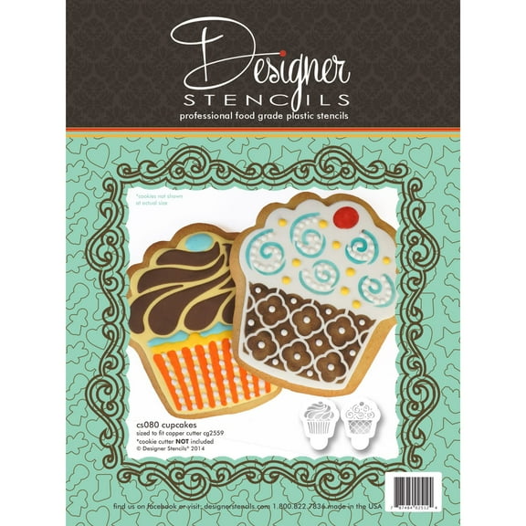 Cupcake Cutter and Stencil Set by Designer Stencils