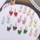 thumbnail image 4 of 10pcs 13x13mm Butterfly Pendant Accessories for DIY Bag Necklace Charm Jewelry Making Kawaii Earrings Materials Holiday Gifts, 4 of 5