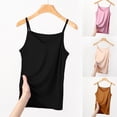 thumbnail image 3 of WREESH Womens Camisole Tops Loose Tank Tops V Neck Spaghetti Strap Blouses Casual Summer Sleeveless Cami Blouses Pink, 3 of 4