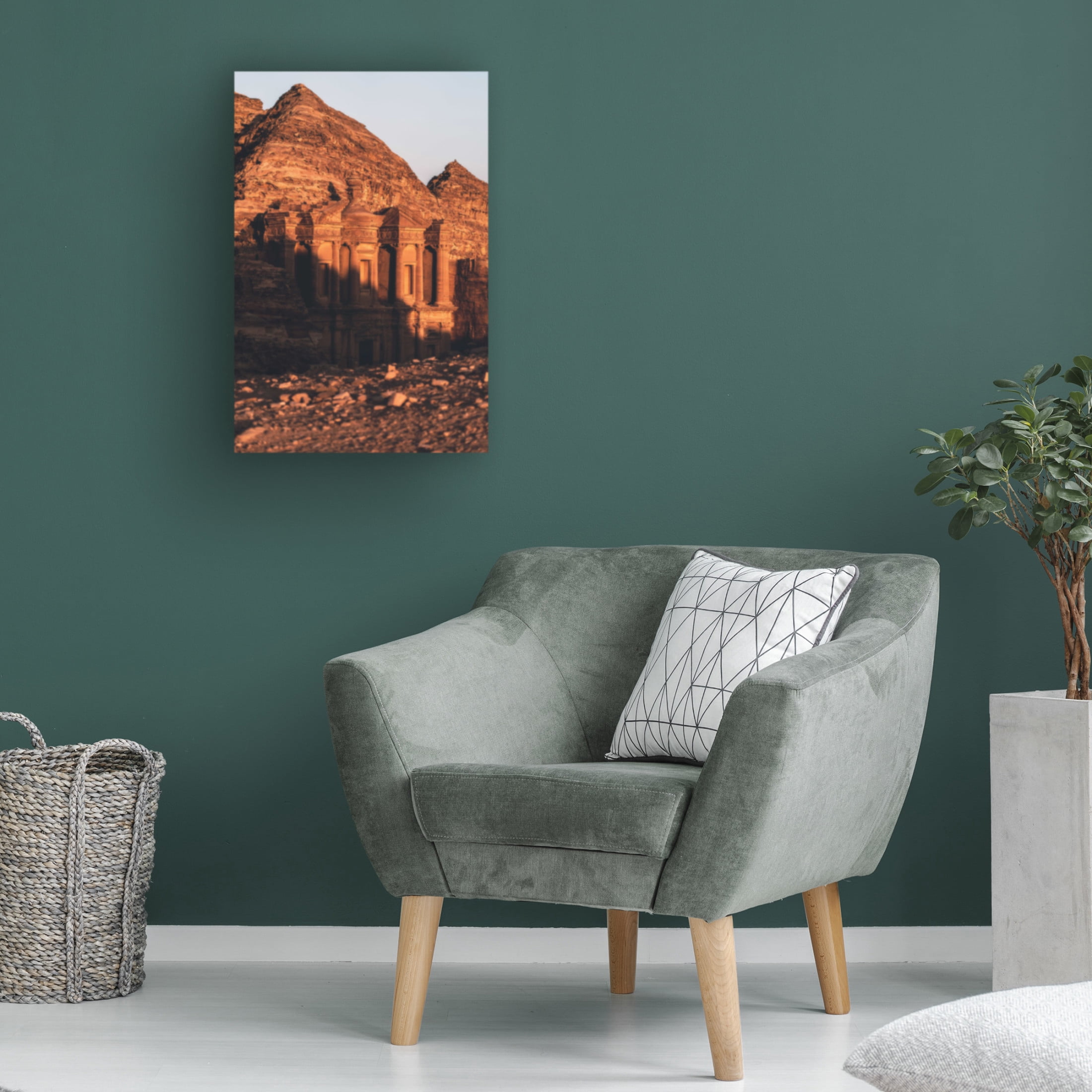 Trademark Fine Art Onur Guney Ad Deir The Monastery, Petra. Canvas Wall Art