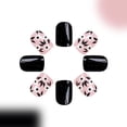 thumbnail image 4 of Press on Nails Short Square Fake Nails Press ons With Pink White Gradient Designs Simple Glue on Nails Full Cover False Nails Rtificial Acrylic Stick on Nails for Women 24 Pcs Pink White Gradient, 4 of 4