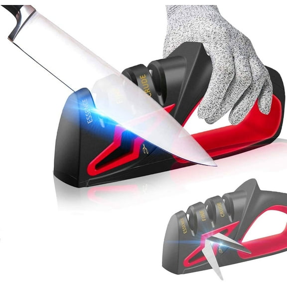 LNKOO Knife Sharpener 4-in-1 Kitchen Professional function Knife Sharpening Tool Chef's Choice Diamond Ceramic Steel Scissor Sharpener