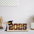 thumbnail image 3 of geerera Class of 2025 Graduation Party Decorations, Wooden 2044 Tabletop Sign Photoshoot Props, Congratulate Graduation Table Toppers for College Congrats Grad Party Supplies, 3 of 6