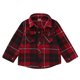 thumbnail image 1 of Gibobby Abrigos de invierno para bebés y niñasCamisa de abrigo para niños pequeños y niñas, chaqueta a cuadros de manga larga para niños, Tops con botone(Rojo, 6-12 Meses), 1 of 5