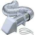 thumbnail image 1 of 8 Ft. Dryer Exhaust Wall Hood Vent Kit, White - 1375W, 1 of 3