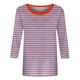 thumbnail image 4 of Camisetas de Manga Corta para las Mujeres a Rayas Impresas de Tres Cuartos de Manga, Cuello Redondo Casual Top, 4 of 5