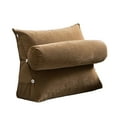 thumbnail image 1 of Cushion Seating Accessory for Living Room and Bedroom - Triangular Headboard Pillow Bolster Cushion for Dorm Bed Backrest - Ergonomic Polyester Fill for Soft Support and Decorative, 1 of 3