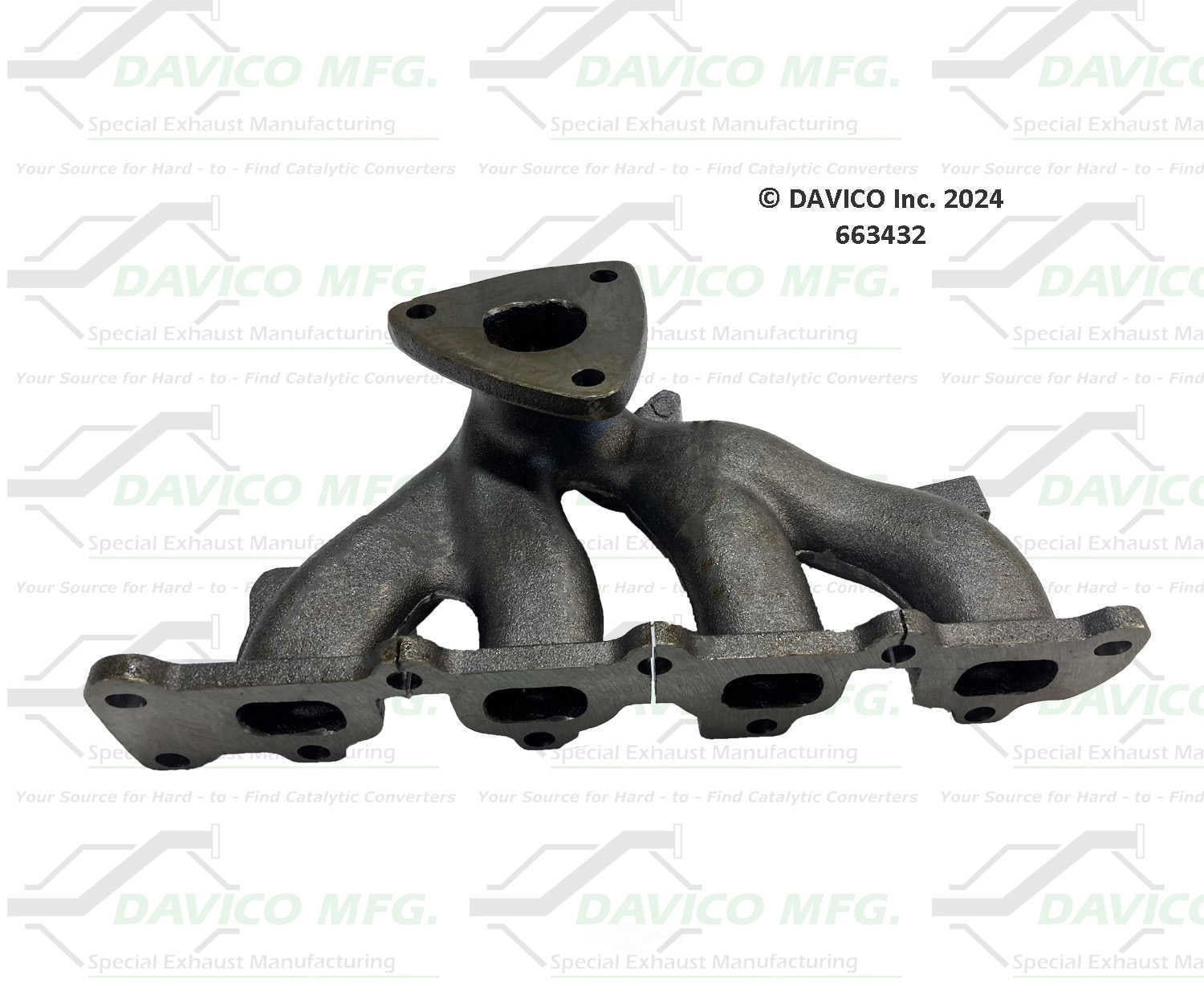 Davico Mfg 663432 Stand alone Exact-Fit exhaust manifold
