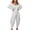 Grey, variant on Jumpsuits for Women Casual Long Sleeve Off Shoulder Wide Leg Rompers,Grey,M