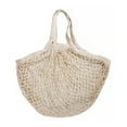 thumbnail image 2 of sunsanly Cotton Mesh Bag Reusable Grocery Tote with Long Handles Washable Eco-Friendly Shopping Handbag Lightweight Foldable Net Tote for Fruits And Vegetables, 2 of 8