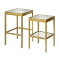 thumbnail image 2 of Evelyn&Zoe Alexis Rectangular & Square Nested Side Table, Brass, 2 of 8