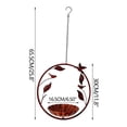 thumbnail image 4 of SLYNSHome Metal Hanging Bird Feeder for Outdoors,Garden Wild Bird Feeder Tray Seed Plate for Backyard, Patio - Attracts Birds, 4 of 8