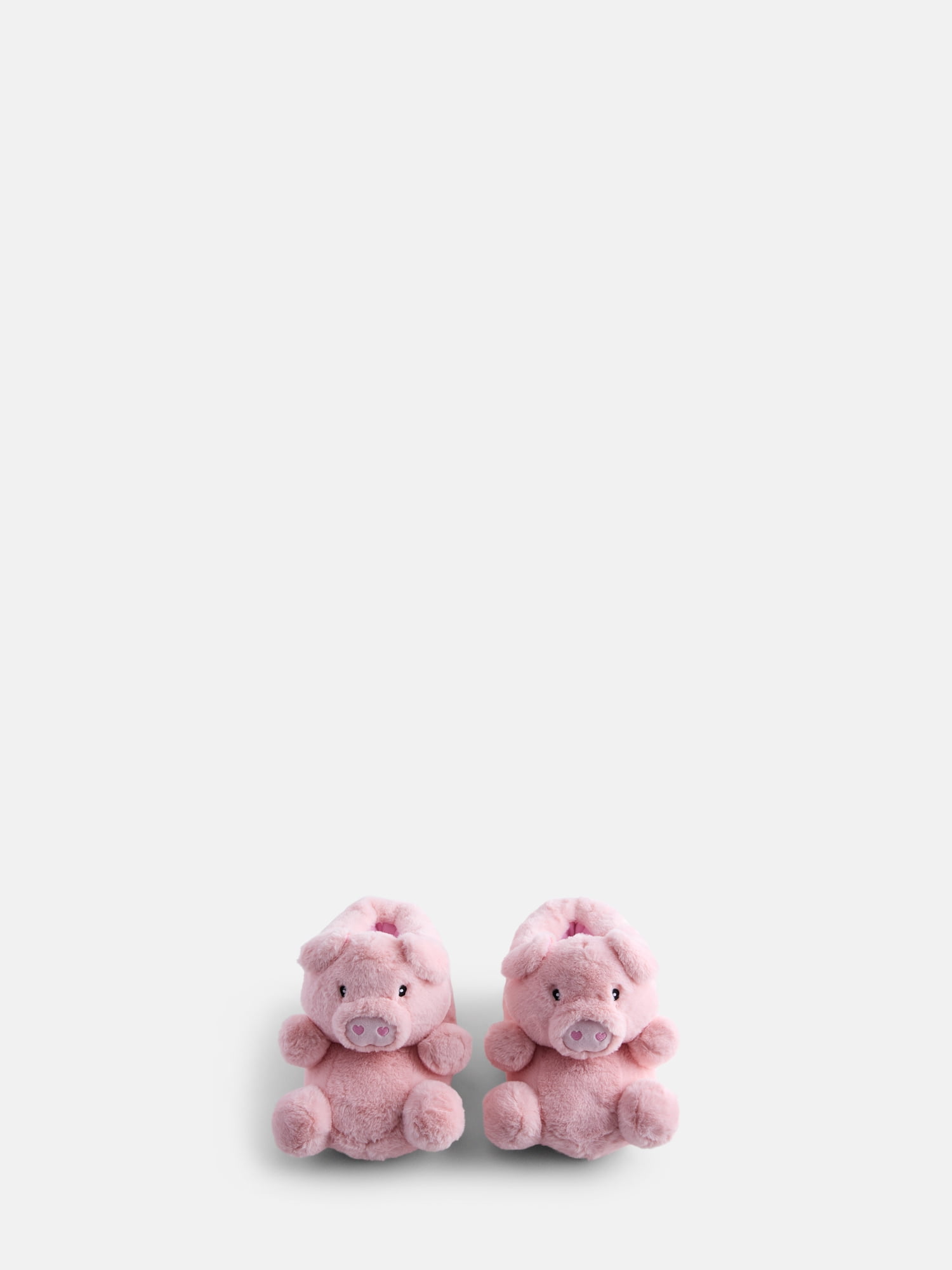 Wonder Nation Little and Big Girls' Plush Critter Slippers