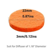 48 PCS Refill Pads 0.87 Inch Felt Pads Highly Absorbent Replacement Pads for Diffuser Necklace Diffuser Bracelet Car Diffuser Vent Clip