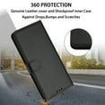 thumbnail image 6 of for Samsung Galaxy S25 Flip Wallet Case — Premium PU Leather TPU Protective Cover with Credit Card Slots Cash Slot Magnetic Anti-Scratch Shock-Absorbent Kickstand Wrist Strap Phone Case, Black, 6 of 8