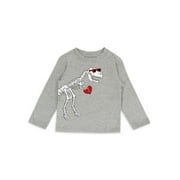 Way to Celebrate Toddler Boys' Valentine's Day T-Rex Heart Tee