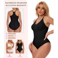 thumbnail image 4 of MANIFIQUE 2 Piece Bodysuit for Women Tummy Control Shapewear Racerback Brief Body Smoothing Shaper Tank Top, 4 of 7