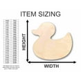 thumbnail image 2 of Unfinished Wood Rubber Duck Shape - Bath Time - Nursery Decor - Craft- up to 46" DIY 14" / 3/4", 2 of 3
