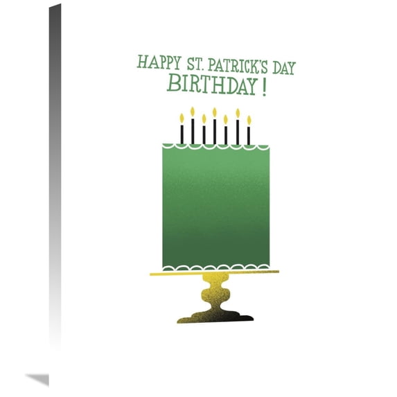Global Gallery's 'Green Beer Cake II' By Michael Mullan Stretched Canvas Wall Art