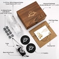 thumbnail image 2 of Set de regalo Whiskey Stones EXREIST con 2 vasos y bolsa, 2 of 8
