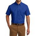 thumbnail image 1 of Men's Short Sleeve Classic Uniform Carefree Poplin Shirt True Royal 3X-Large, 1 of 5