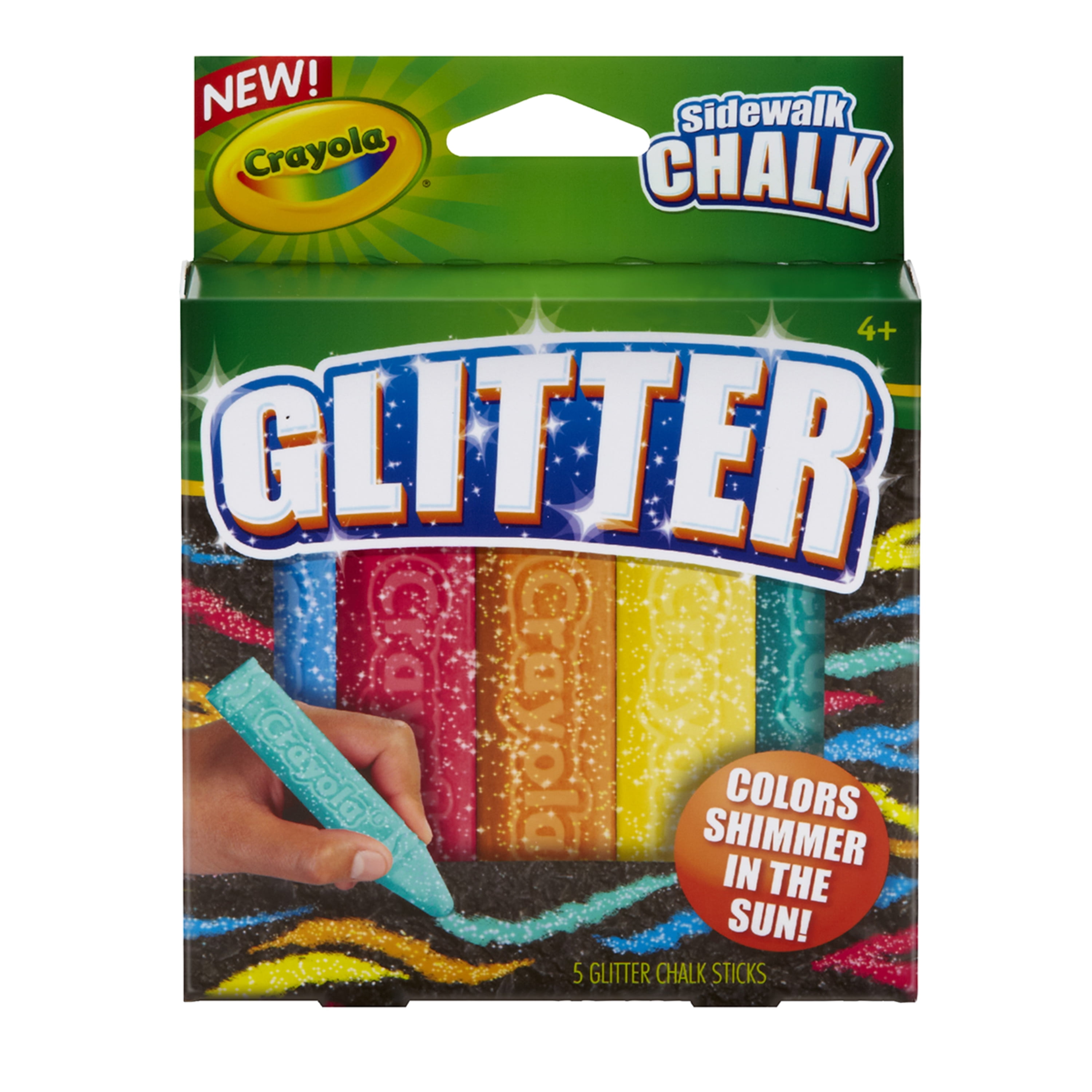 Crayola Neon Glitter Sidewalk Chalk