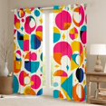 thumbnail image 2 of YST Modern Abstract Art Curtains Geometric Circle Triangle Blackout Curtains, Mid Century Artwork Curtains & Drapes Colorful Geometry Bedroom Curtains, Contemporary Fashion Window Treatments, 2 of 5