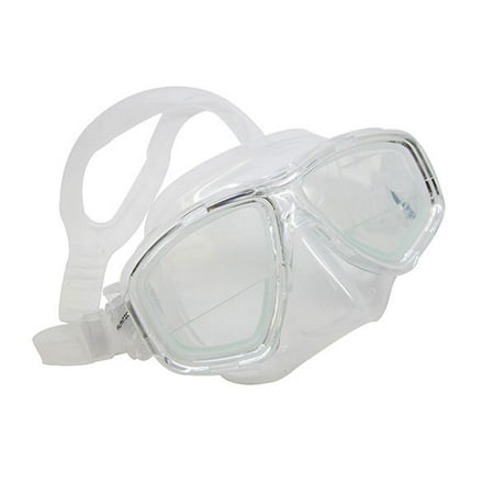 Scuba Clear Dive Mask FARSIGHTED Prescription RX 1/3 Optical Lenses (+3.0)