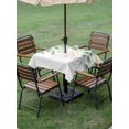 thumbnail image 4 of Outdoor Tablecloth with Umbrella Hole for Patio/Picnic/Party/Camping, Sage Green Eucalyptus Leaves Waterproof Table Cloth Square Cover Washable, Spring Summer Country Plants (54"x 54"), 4 of 8