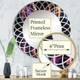 thumbnail image 3 of Designart "Bold Urban Mirage in Colorful Tunnel" Architecture Round Wall Mirror - Industrial Oval Printed Decorative Oversized Mirror - Multiple Color Options, 3 of 4