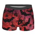 thumbnail image 5 of Uemuo Bats And Spiders Pattern Men's Boxer Briefs,Trunk Anti-Chafing,Comfortable, Durable, and Stylish Underwear-Small, 5 of 9