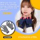 thumbnail image 3 of Guardurnaity 1 par de guantes de invierno, guantes gruesos y flexibles para exteriores, para mujeres, para mantener el calor, cubierta para los dedos, Type3 NO3 Guardurnaity AP009135-03, 3 of 6