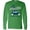 Kelly Green, variant on Paradise Beach in Delray Beach with Palm Trees and Car Long Sleeve T-Shirt